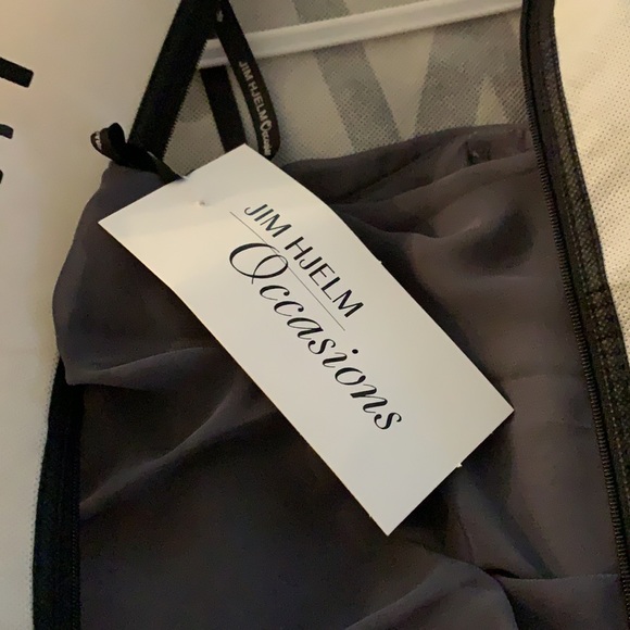 Jim Hjelm Occasions Gray Dress - NEW with tags - Picture 7 of 13